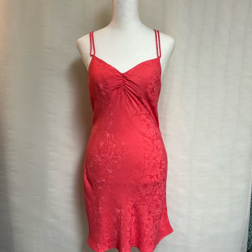 Pink/Salmon Colored Slip Dress from Zara